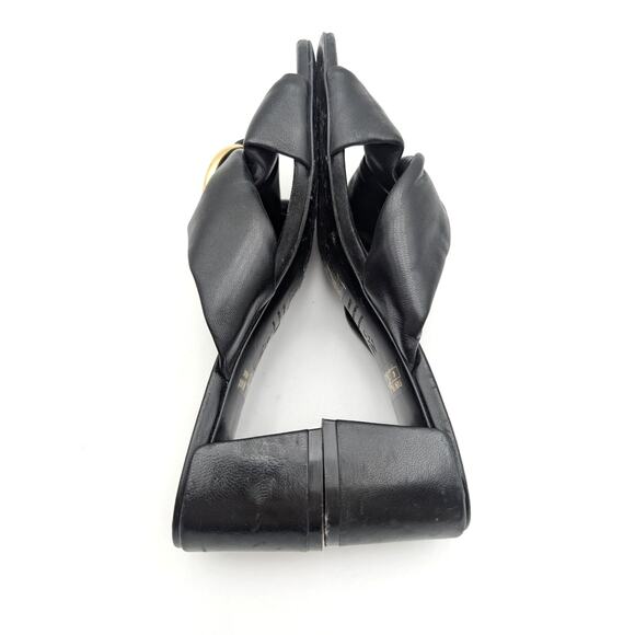 Stuart Weitzman Cece Block Heel Sandal Women's Open Toe Black Size US8B EU38.5 - Picture 5 of 14